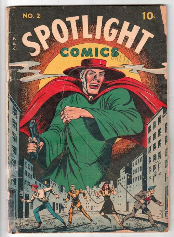 Spotlight Comics #2 (Jan-45) GD Affordable-Grade The Black Dwarf, The Veiled ...