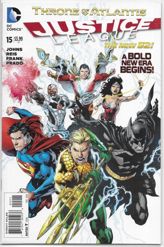 Justice League (vol. 2, 2011) # 15 VF/NM (Throne of Atlantis 1) Johns/Reis