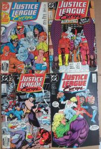 JUSTICE LEAGUE EUROPE Lot of 38 DC Comics 1989-1993 F-VF/+