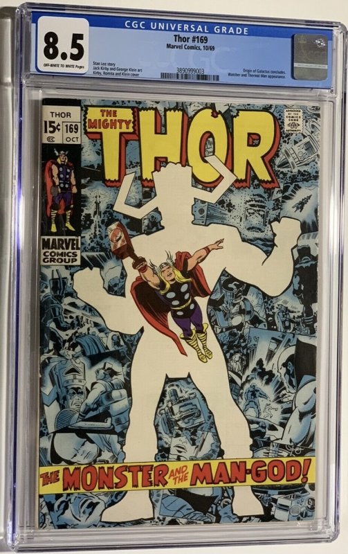 Thor #169 (1969) CGC Graded 8.5 Origin of Galactus