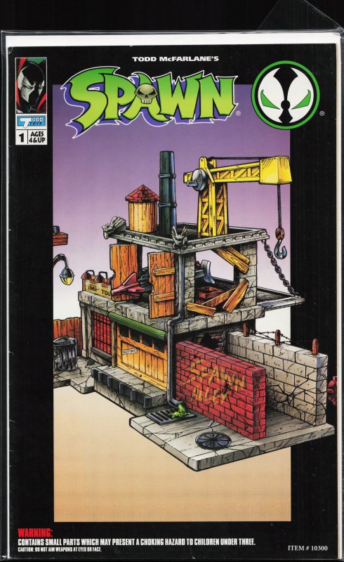 Spawn Action Figure Comic Spawn Alley Playset (1994)