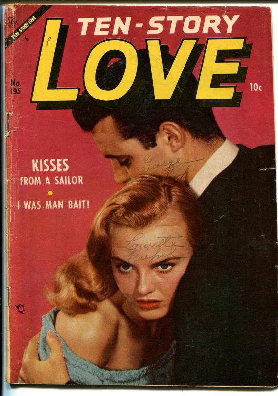 Ten Story Love 195 1954 Ace Former Pulp Spicy Romance Art Photo Cover Vg Comic Books Golden 8394