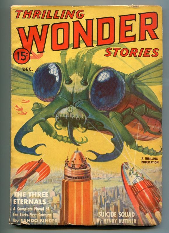 THRILLING WONDER STORIES-12/1939-THRILLING-BUG EYED MONSTER-HENRY KUTTNER-vg