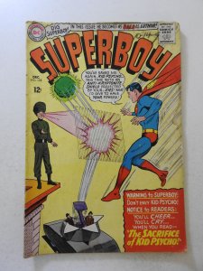 Superboy #125 (1965) GD+ Condition moisture damage, sticker interior fc, ink fc