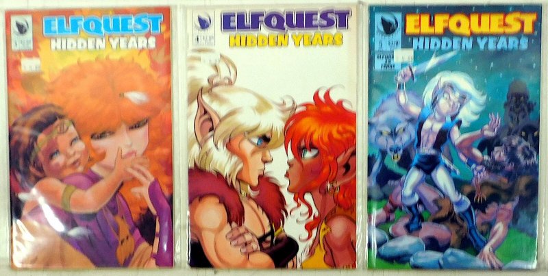 ElfQuest: Hidden Years Lot of 3 #3, 4, 5 (1992) Warp Graphics Comic Books