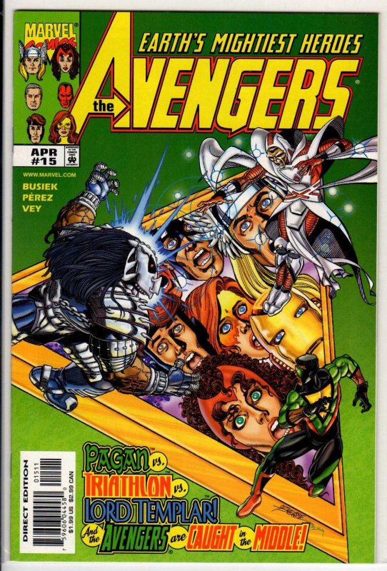 Avengers #15 Direct Edition (1999) 9.2 NM-