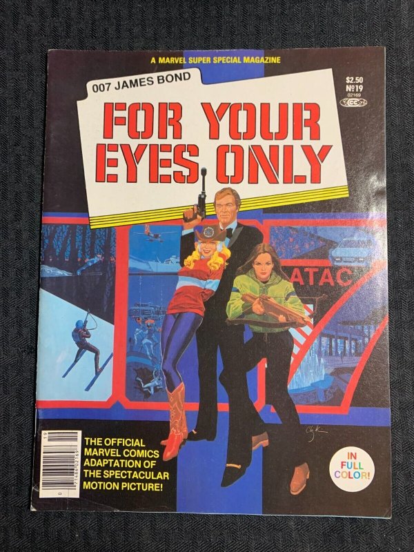 1980 Marvel Super Special #19 FVF 7.0 James Bond 007 For Your Eyes Only