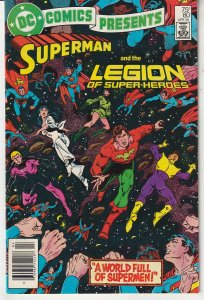DC Comics Presents #80 (1985) Legion of Super Heroes Tie in
