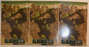 2007 World War Hulk Gamma Files Lot of 3 #0 (x3) Marvel 1st Print Comic Books
