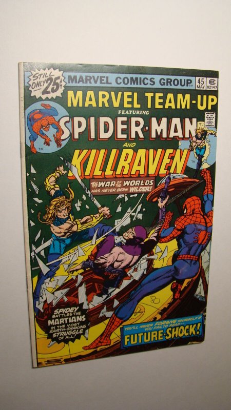 MARVEL TEAM-UP 45 *SOLID COPY* SPIDER-MAN KILLRAVEN VS MARTIANS 1976