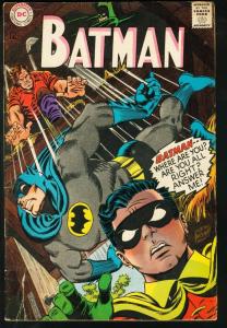 BATMAN #196-1967-DC-very good VG