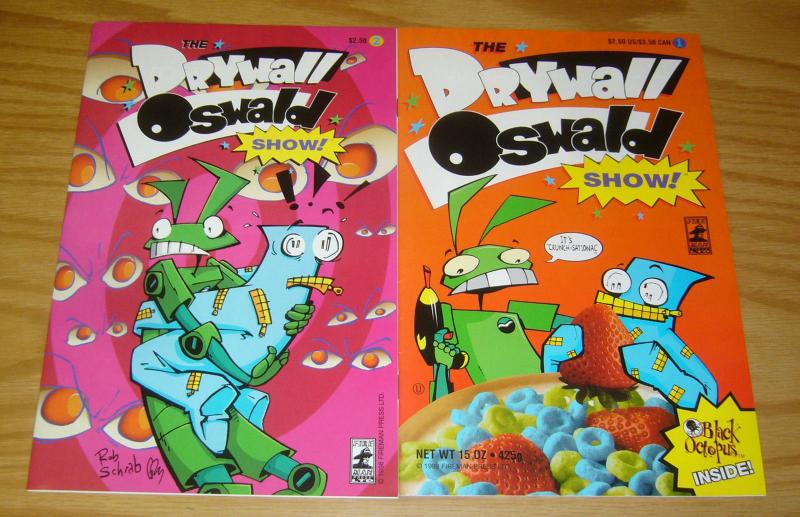 Drywall & Oswald Show #1-2 VF/NM complete series - rob schrab's scud spin-off