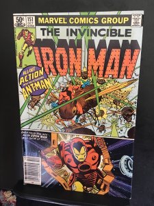 Iron Man #151 (1981) high-grade new Ant-Man X over key! NM-  Wow!