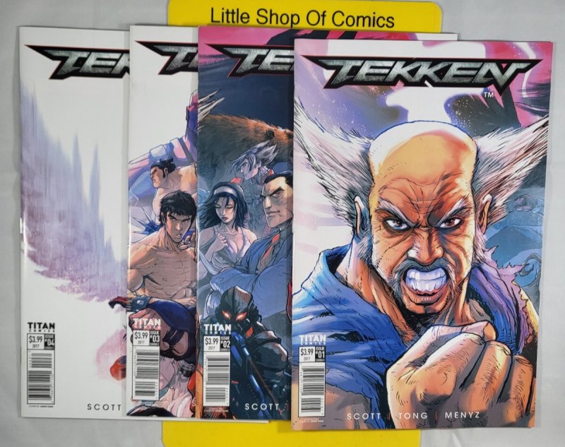 Tekken #1 2 3 4 1-4 Complete Set Andie Tong Variant 2017 Titan Comics Blood Feud