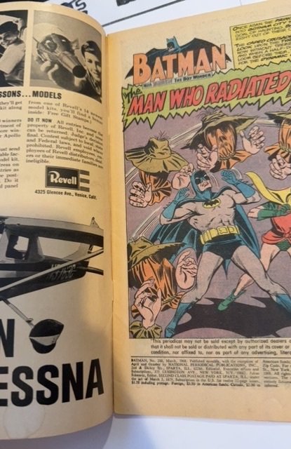 Batman #200 (1968)anniversary issue w scarecrow Needs a little cleaning-covet
