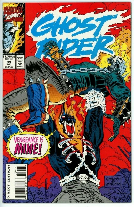 Ghost Rider #39 (1990) - 9.4 NM *Vengeance*