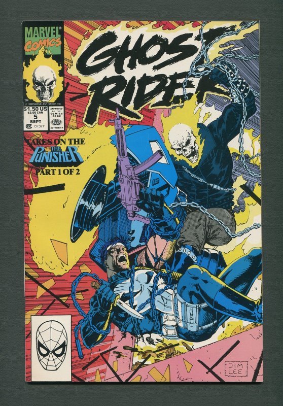 Ghost Rider #5 / 9.4 NM  / Jim Lee / September 1990