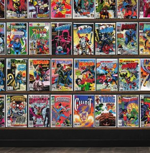 Huge Lot 150+ Comics with The Thing, Silver Surfer, Wolverine, Nomad & More!