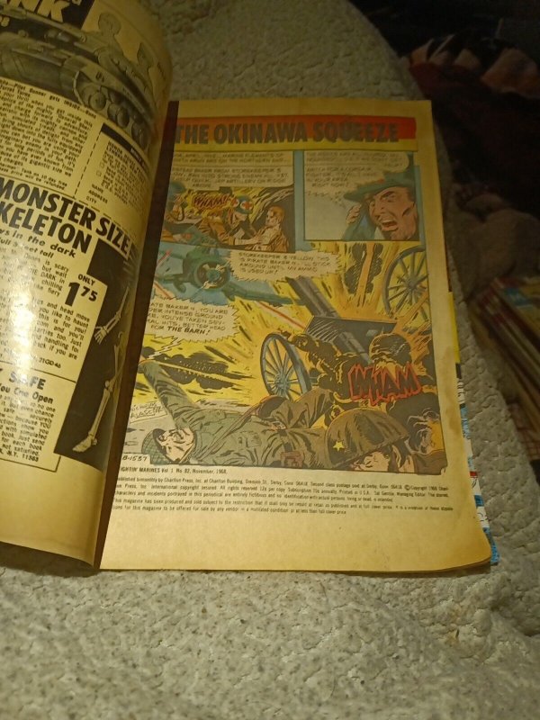 fightin Marines 82 100 108 Charlton Comics Bronze Age lot run set collection