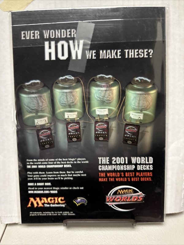 2001 World Championship Advertisement Card - World Championship Decks -  Magic: The Gathering