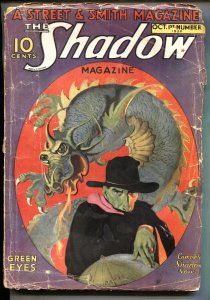 SHADOW 1932 October 1-Green Eyes-STREET AND SMITH-RARE PULP G-