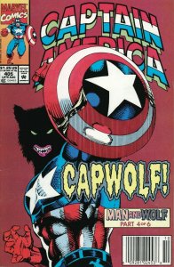 Captain America (1st Series) #405 (Newsstand) VF ; Marvel | Capwolf