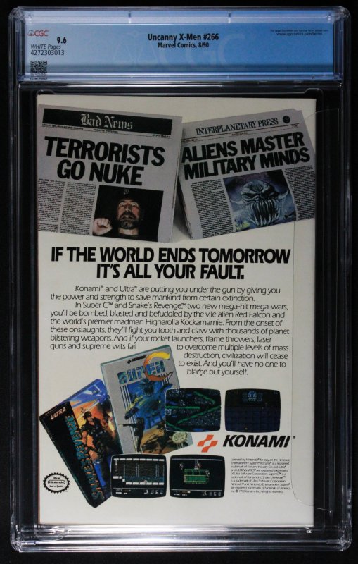 The Uncanny X-Men #266 (1990) CGC 9.6