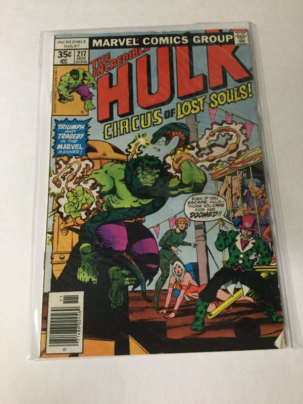 Incredible Hulk 217 Fn- Fine- 6.5 Marvel Comics