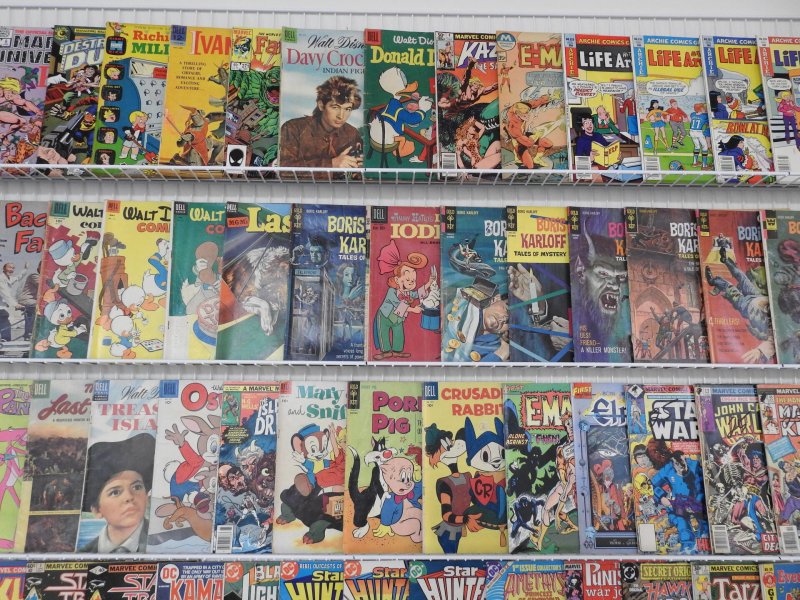 Huge Lot 180+ Comics W/ Superman, Archie, Boris Karloff+ Avg VG Condition!