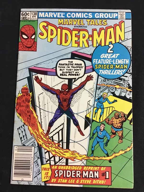 Marvel Tales #138 Newsstand Edition (1982) Spider-Man #1 reprint!