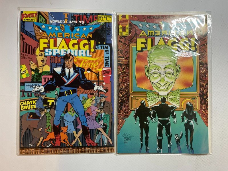 Lot Of 4 Comic Books First Comics American FLAGG #1 10 11 12  47 MT4