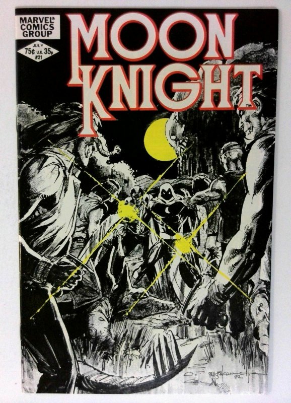 Moon Knight # 21 NEAR MINT - NM - High Grade Bill Sienkiewicz MARVEL Comics