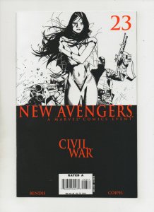 New Avengers #23 - Black & White Variant - (Grade 9.2) 2006