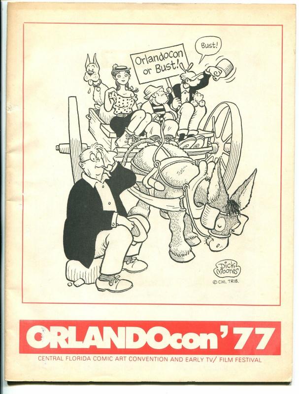 OrlandoCon Program Book 1977-Walter Gibson-Jim Ivey-CC Beck-Les Turner-FN