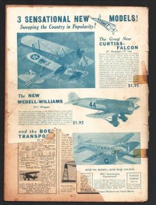 Model Airplane News 2/1934-Sea plan pulp style cover art-Aviation features-di...