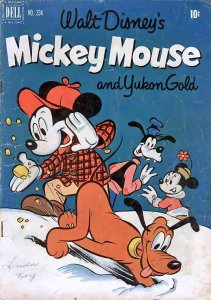 Four Color Comics (2nd Series) #334 GD ; Dell | low grade comic 1951 Mickey Mous