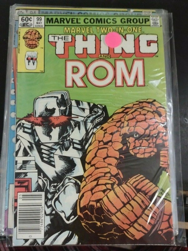MARVEL TWO IN ONE # 99- 1983 MARVEL THE THING+ ROM SPACE KNIGHT