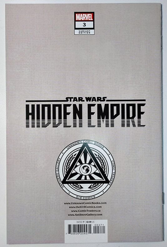 Star Wars: Hidden Empire #3 (9.4, 2023) Zircher Variant Set
