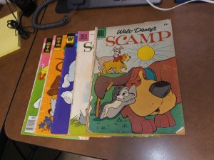 Walt Disneys Scamp 5 Issue Silver Bronze Age Comics Lot Run Set Collection Dell