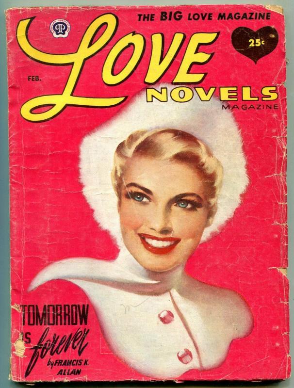 Love Novels Pulp February 1954-1 Tomorrow is Forever VG