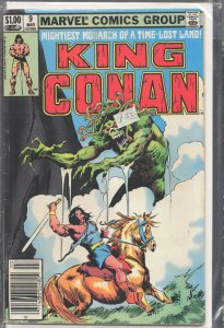 King Conan #9 Newsstand Edition (1982) Captain America