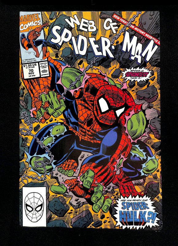 Web of Spider-Man #70 1st Spider-hulk!