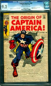 Captain America #109 CGC 9.2 Origin Retold, Nick Fury App.