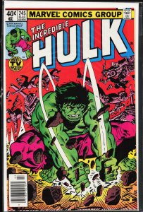 The Incredible Hulk #245 Newsstand Edition (1980) Hulk