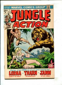 JUNGLE ACTION #1 - LORNA, THARN, & JANN Fisherman Collection (7.5) 1972
