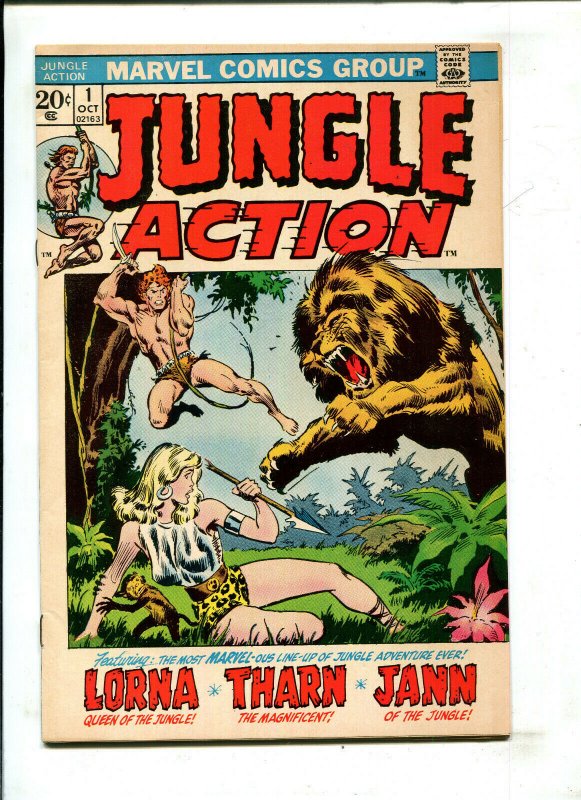 JUNGLE ACTION #1 - LORNA, THARN, & JANN Fisherman Collection (7.5) 1972