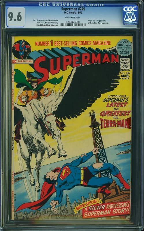 Superman #249 (1972) CGC 9.6 NM+