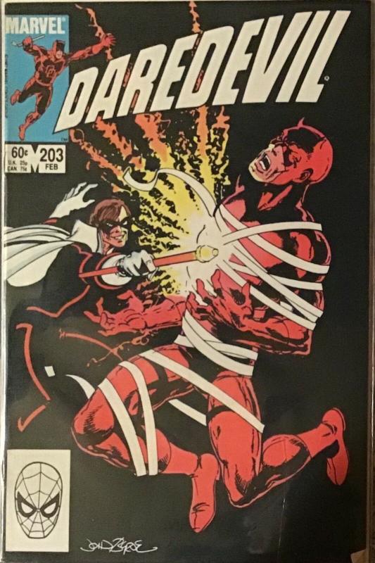 DAREDEVIL MARVEL #201-206 MOST ARE IN NM OR VF.SATISFACTION GUARANTEED.