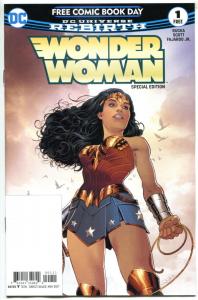 WONDER WOMAN REBIRTH #1, NM, FCBD, Special, 2017, more Promo/items in store