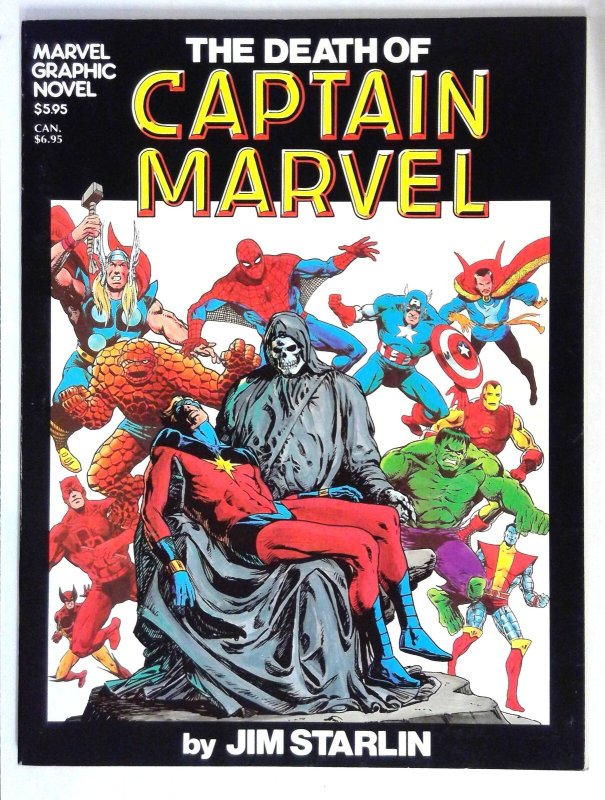 Marvel Graphic Novel #1 8th print-Death of Captain Marvel Jim Starlin Marvel (19